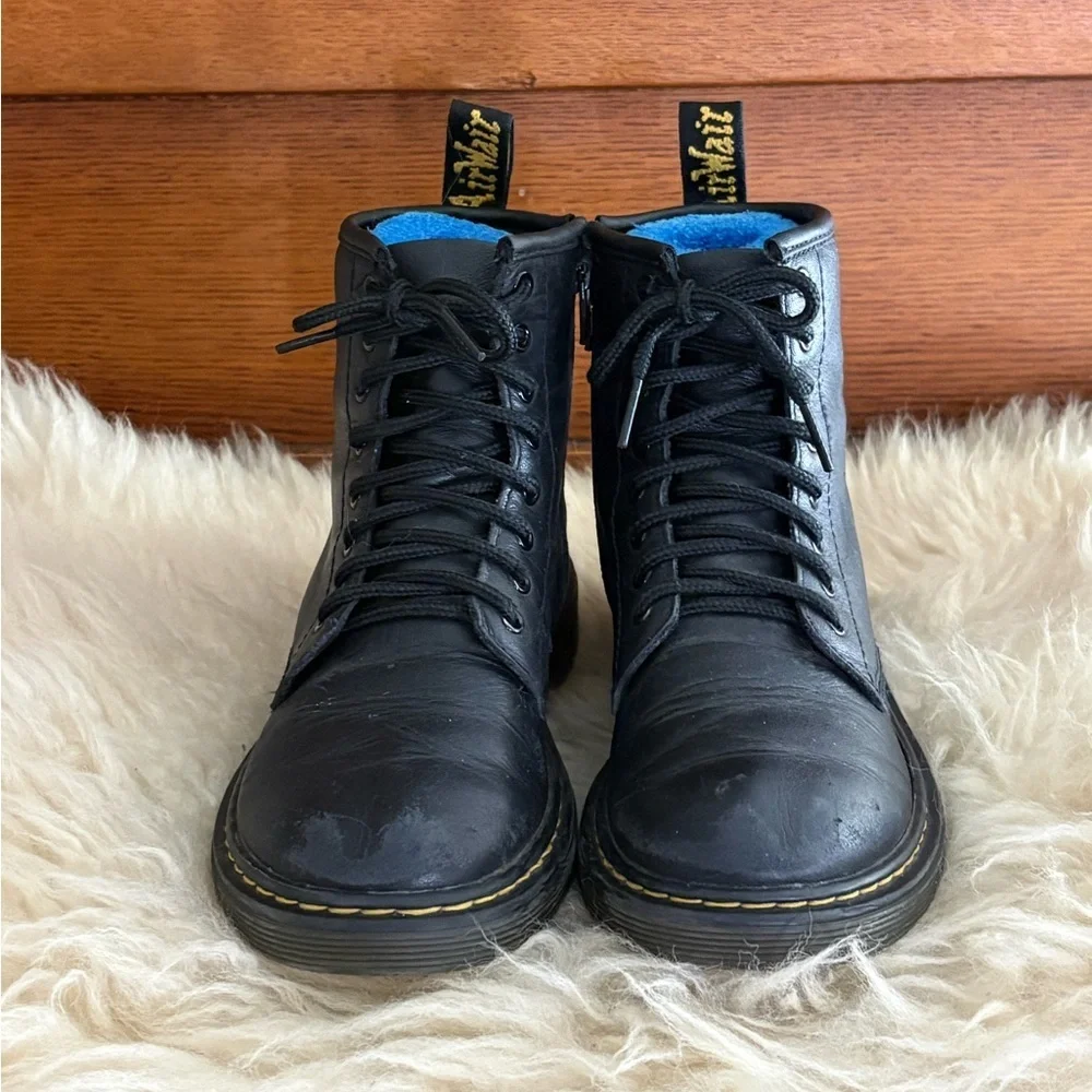 Dr. Martens Kids Black 1460 Junior Leather Lace-Up Ankle Boots